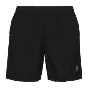 Zwarte Strand Bermuda Shorts Elastische Taille Stone Island , Black , ...