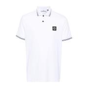 Gestreepte Polo Shirt Wit Stone Island , White , Heren