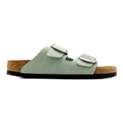 Groene Sandaal Arizona Collectie Lente Zomer Birkenstock , Green , Dam...