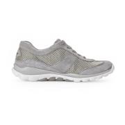 Rollende Sneaker - Grijs Suède Leer Gabor , Gray , Dames