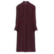 Paarse Damesjurk Elegante Stijl Alexander McQueen , Purple , Dames