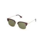 Bruine Zonnebril Stijlvolle Dames Accessoires Le Specs , Brown , Dames