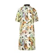 Jungle Print Overhemdjurk Marc Cain , Multicolor , Dames