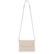 Leren Envelop Clutch met Sieradenband Brunello Cucinelli , Beige , Dam...