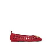 Elegante Ballet Flats voor Vrouwen Tory Burch , Red , Dames