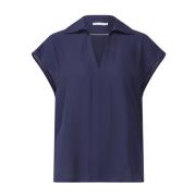 Blouse met kettingdetail Patrizia Pepe , Blue , Dames