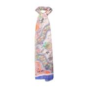 Bloemig zijden sjaal Elegant accessoire Etro , Multicolor , Dames