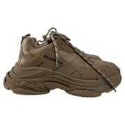 Pre-owned Plastic sneakers Balenciaga Vintage , Beige , Heren