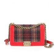 Pre-owned Leather chanel-bags Chanel Vintage , Red , Dames