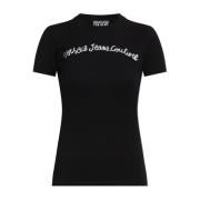 T-shirt met logo Versace Jeans Couture , Black , Dames