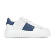 Witte Leren Sneakers met Logo Detail Hogan , White , Heren