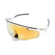 Gele Shield Zonnebril met Hoes Oakley , Yellow , Unisex