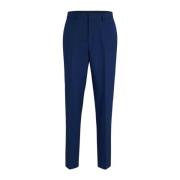 Slim-Fit Wollen Broek Hugo Boss , Blue , Heren