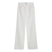 Palazzo Stijl Denim Jeans Citizens of Humanity , White , Dames