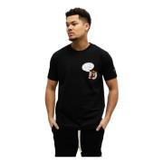 5D F040 Jersey T-Shirt Heren Zwart Iceberg , Black , Heren