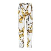 Gestreepte broek Versace Jeans Couture , White , Dames