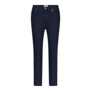 Hoge Taille Straight Crop Jeans Citizens of Humanity , Blue , Dames