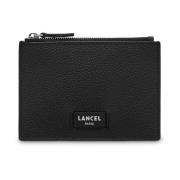 Ninon Kaarthouder Zwart Leer Lancel , Black , Heren