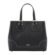 Chique Carryall Tas met Centrale Rits Lancel , Black , Dames