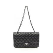 Pre-owned Leather chanel-bags Chanel Vintage , Black , Dames