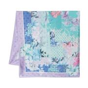 Satin Sjaal met Bloemenprint Liu Jo , Purple , Dames