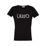 Basis T-shirt Liu Jo , Black , Dames