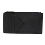 Pre-owned Leather wallets Louis Vuitton Vintage , Black , Heren