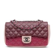 Pre-owned Leather chanel-bags Chanel Vintage , Red , Dames