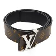 Pre-owned Leather belts Louis Vuitton Vintage , Black , Dames