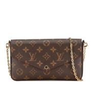 Pre-owned Canvas louis-vuitton-bags Louis Vuitton Vintage , Brown , Da...