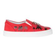 Rode Canvas Instappers Chiara Ferragni Collection , Red , Dames