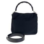 Pre-owned Canvas handbags Gucci Vintage , Black , Dames