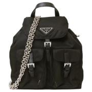 Pre-owned Fabric backpacks Prada Vintage , Black , Dames