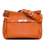 Pre-owned Leather crossbody-bags Hermès Vintage , Orange , Dames