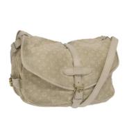 Pre-owned Canvas shoulder-bags Louis Vuitton Vintage , Beige , Dames