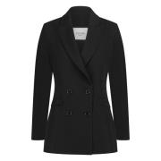 Lang blazer Cornova Oversize Stijl Elegant Accent Nicowa , Black , Dam...