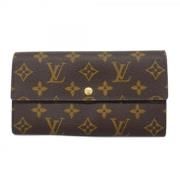 Pre-owned Canvas wallets Louis Vuitton Vintage , Brown , Unisex