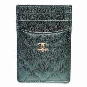 Pre-owned Leather wallets Chanel Vintage , Black , Dames