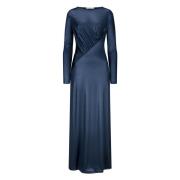 Elegante Maxi Jurk Ewelio Nicowa , Blue , Dames