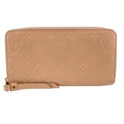 Pre-owned Leather wallets Louis Vuitton Vintage , Beige , Unisex