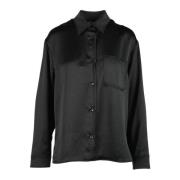 Stijlvolle Polyester Shirt Max Mara Weekend , Black , Dames