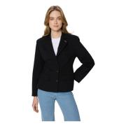 Zwarte slim-fit blazer Bizuu , Black , Dames