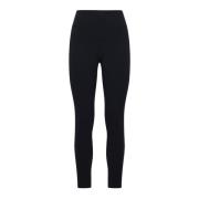 Reflecterend Logo Sportlegging Balenciaga , Black , Dames