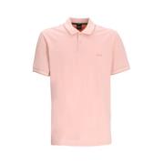 Klassieke Regular Fit Polo Shirt Hugo Boss , Pink , Heren