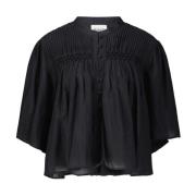 Geplooide Blouse Destiny Isabel Marant , Black , Dames