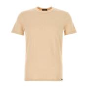 Roze Katoenmix Stretch T-Shirt Tom Ford , Pink , Heren