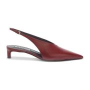 Rode Slingback Schoenen Jil Sander , Red , Dames