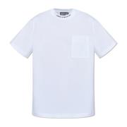 T-shirt met logo Versace Jeans Couture , White , Heren