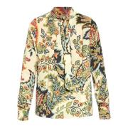 Botanische Print Beige Multikleur Blouse Etro , Multicolor , Dames