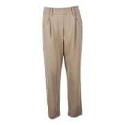 Elegante Katoenmix Broek Brunello Cucinelli , Brown , Heren